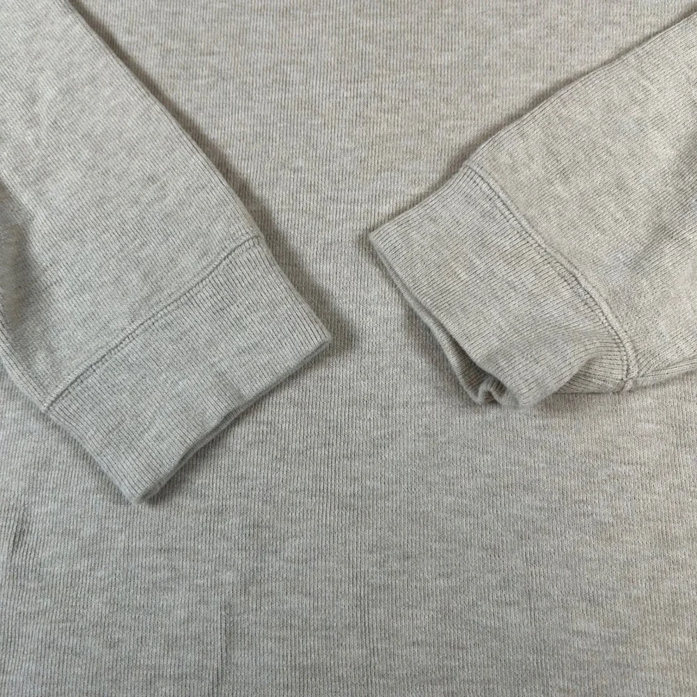 Polo Ralph Lauren Quarter Zip Pullover Mens Large Beige Ribbed Knit Cotton Pony
